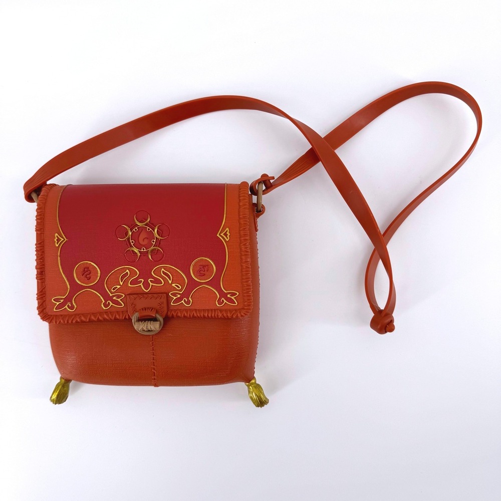 Disney Raya & the Last Dragon Embossed Toy Crossbody Bag Purse Orange Red